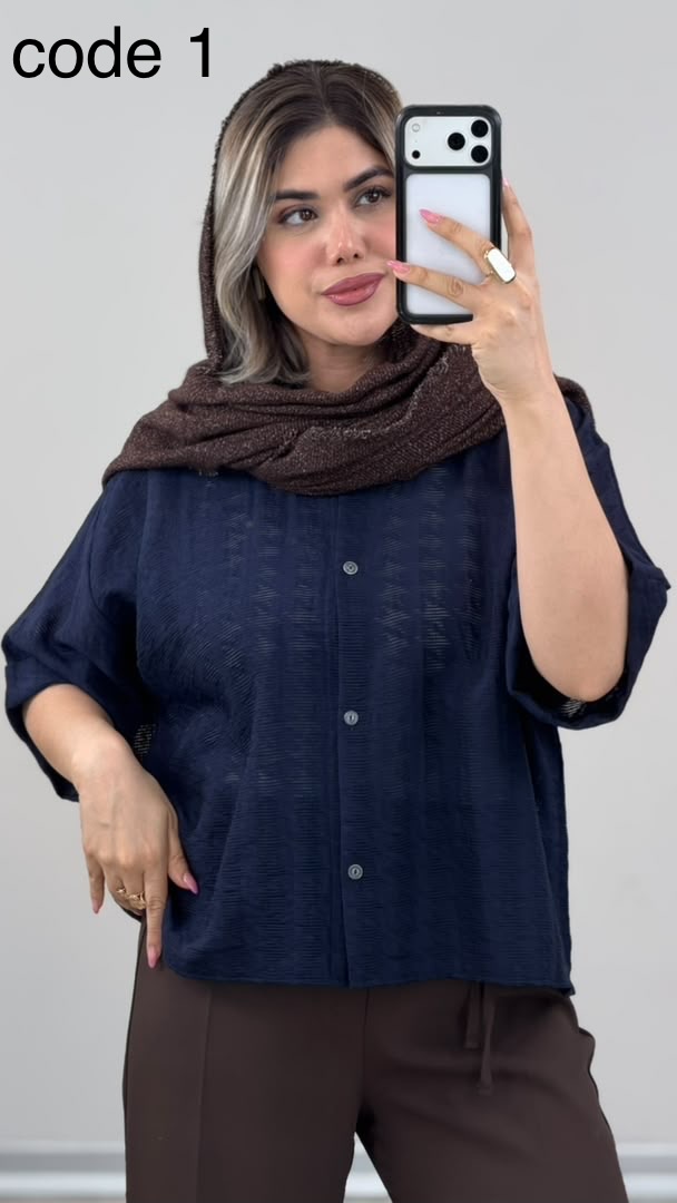 شومیز سوزنی ۳۸ تا ۴۶